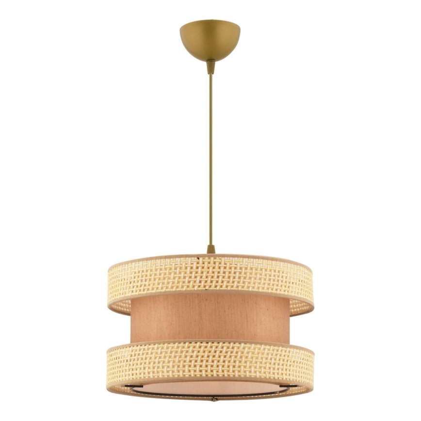 Luster na sajli HALO 1xE27/60W/230V braon/bež