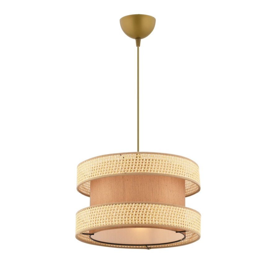 Luster na sajli HALO 1xE27/60W/230V braon/bež