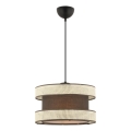 Luster na sajli HALO 1xE27/60W/230V braon/krem