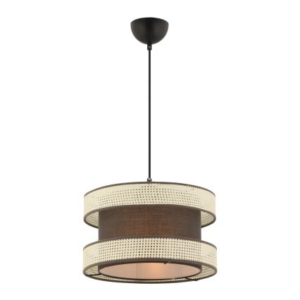 Luster na sajli HALO 1xE27/60W/230V braon/krem