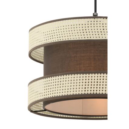 Luster na sajli HALO 1xE27/60W/230V braon/krem