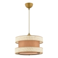 Luster na sajli HALO 1xE27/60W/230V braon/krem