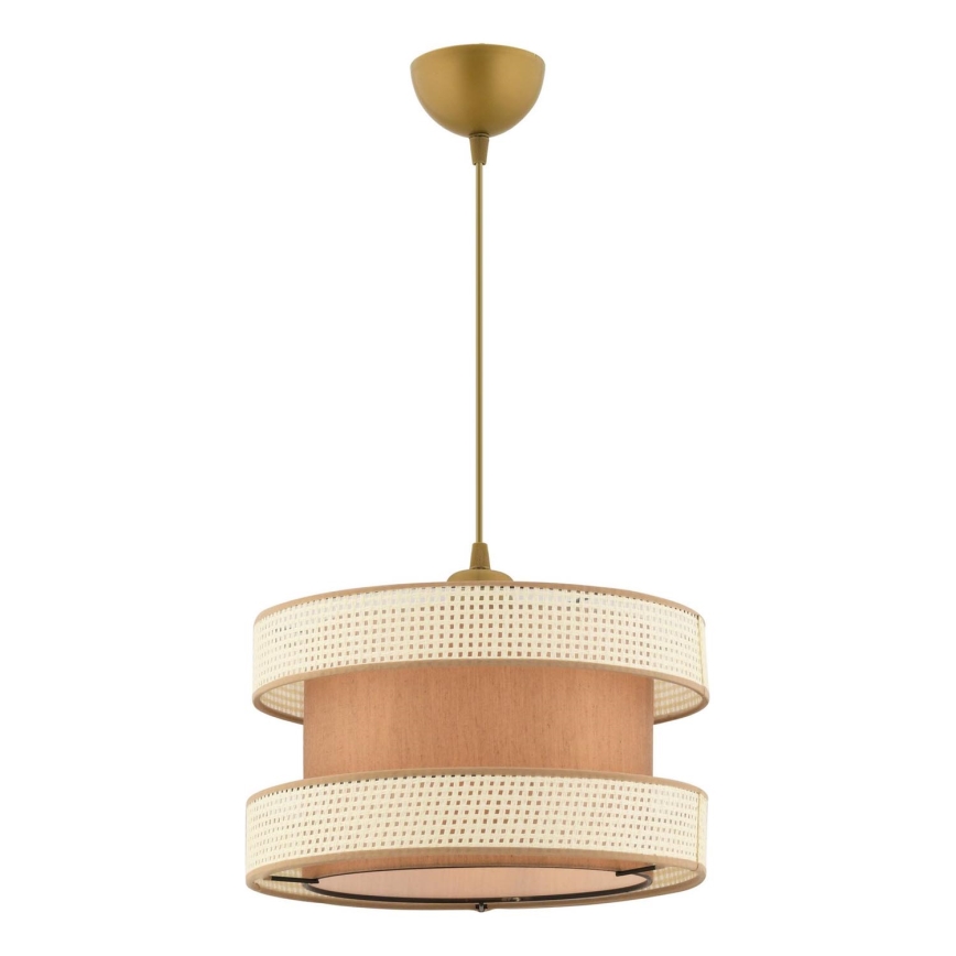 Luster na sajli HALO 1xE27/60W/230V braon/krem