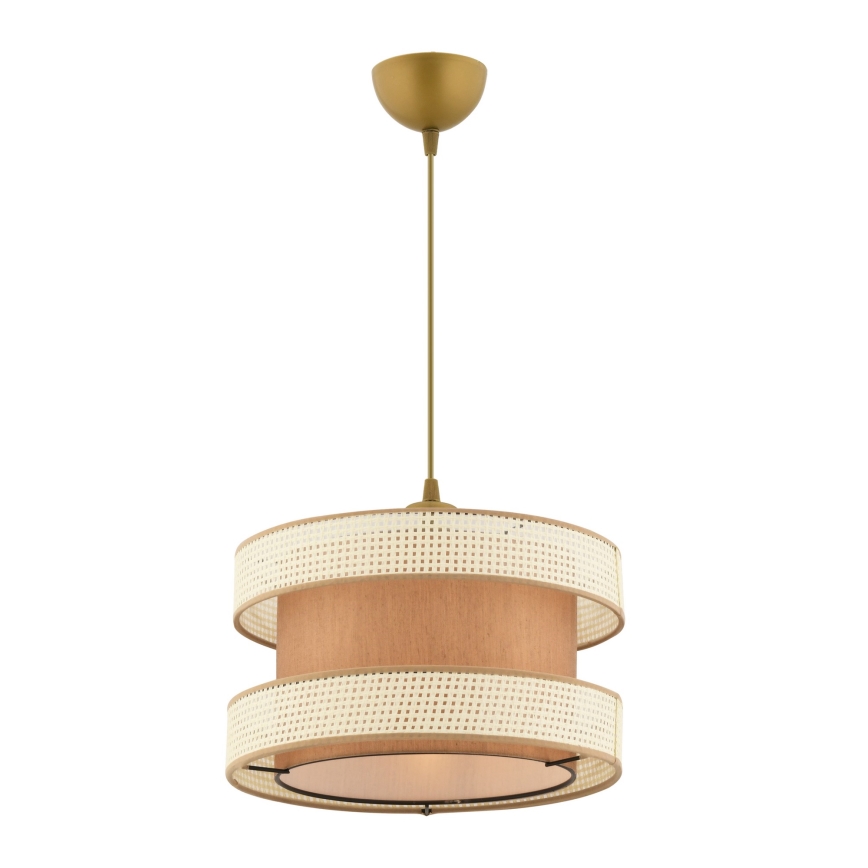 Luster na sajli HALO 1xE27/60W/230V braon/krem