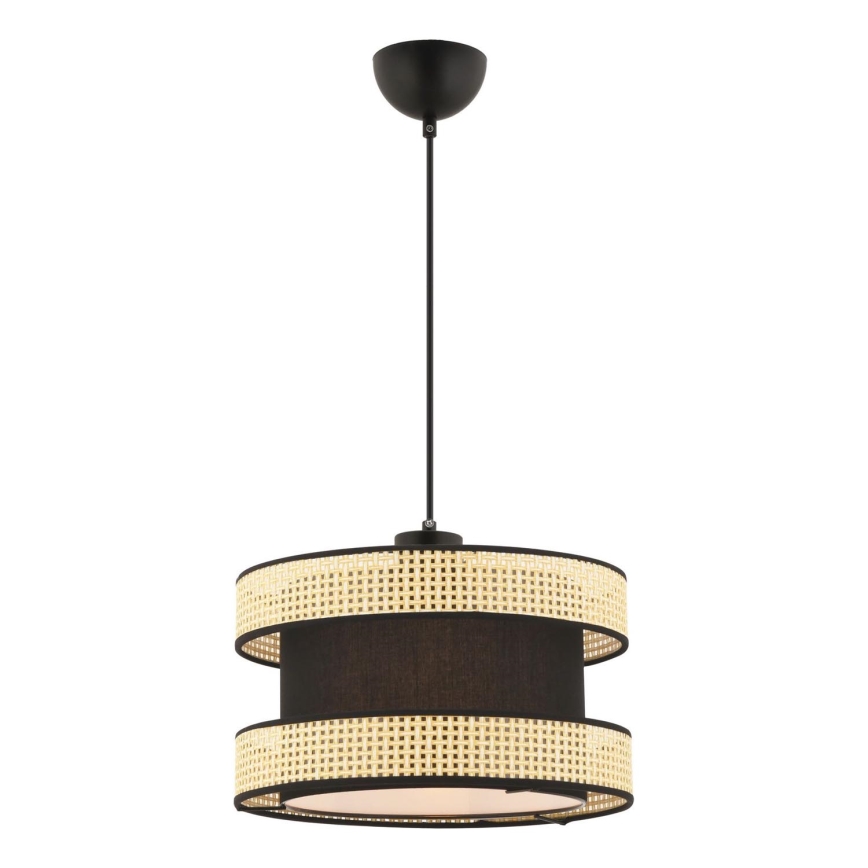 Luster na sajli HALO 1xE27/60W/230V crna/bež