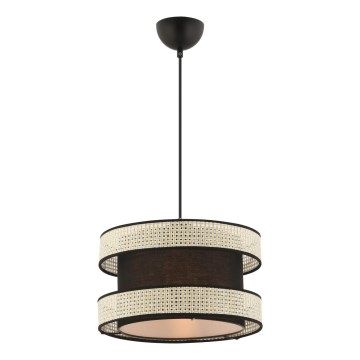 Luster na sajli HALO 1xE27/60W/230V crna/krem