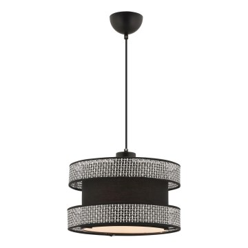 Luster na sajli HALO 1xE27/60W/230V crna/siva