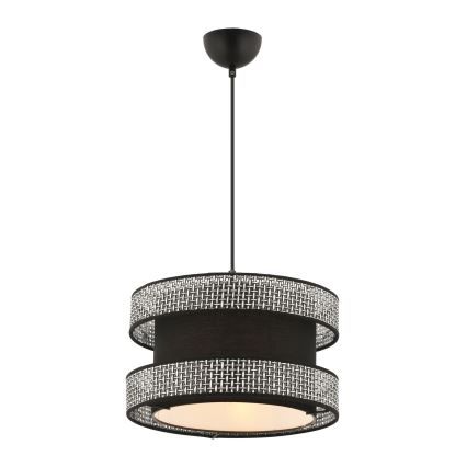 Luster na sajli HALO 1xE27/60W/230V crna/siva