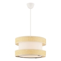 Luster na sajli HALO 1xE27/60W/230V krem/bež