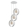 Luster na sajli HAPPY 3xE27/60W/230V bela