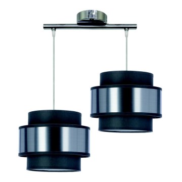 Luster na sajli HARE 2xE27/60W/230V sivo/mat krom