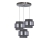 Luster na sajli HARE 3xE27/60W/230V sivo/mat krom