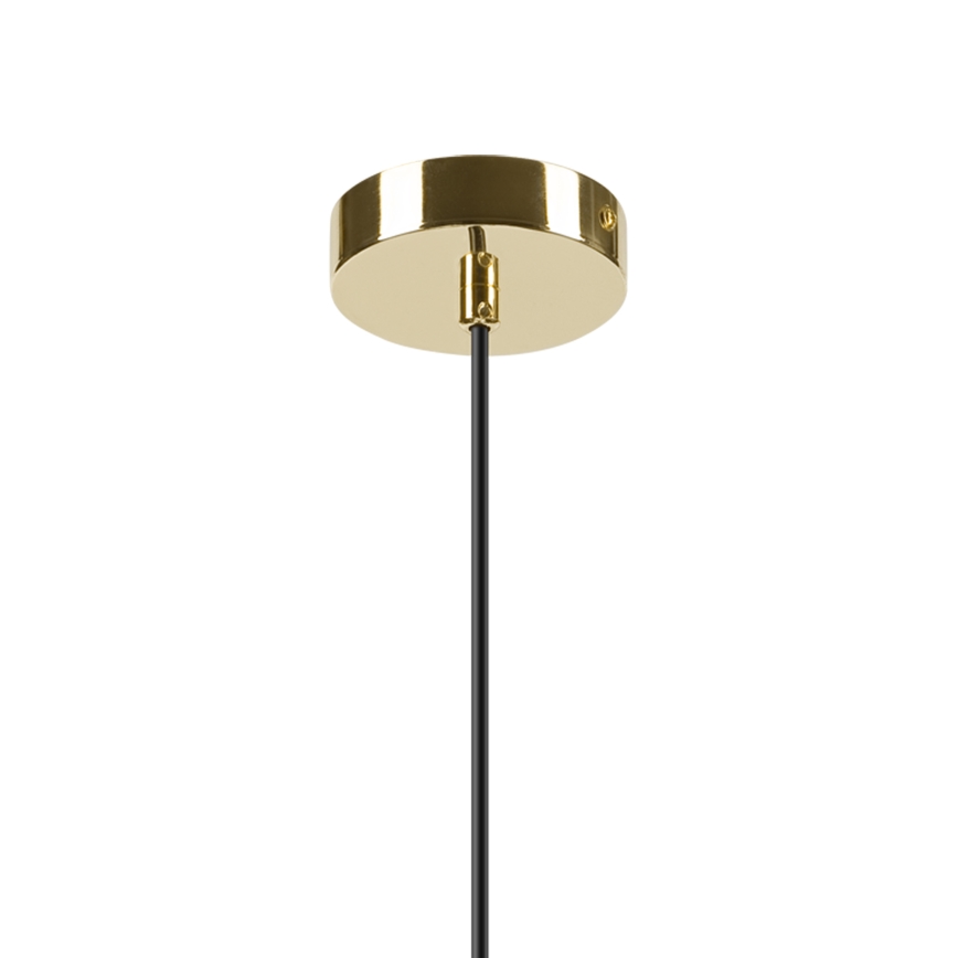 Luster na sajli HARMA 1xE27/15W/230V pr. 14 cm bela/zlatna