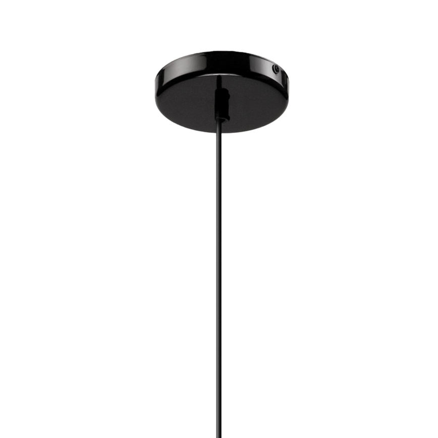 Luster na sajli HARMA 1xE27/15W/230V pr. 20 cm bela/crno