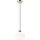 Luster na sajli HARMA 1xE27/15W/230V pr. 20 cm bela/zlatna
