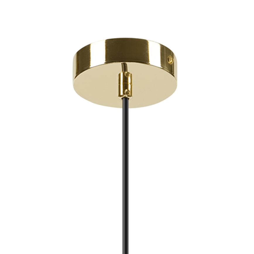 Luster na sajli HARMA 1xE27/15W/230V pr. 20 cm bela/zlatna