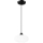 Luster na sajli HARMA 1xE27/15W/230V pr. 25 cm bela/crno