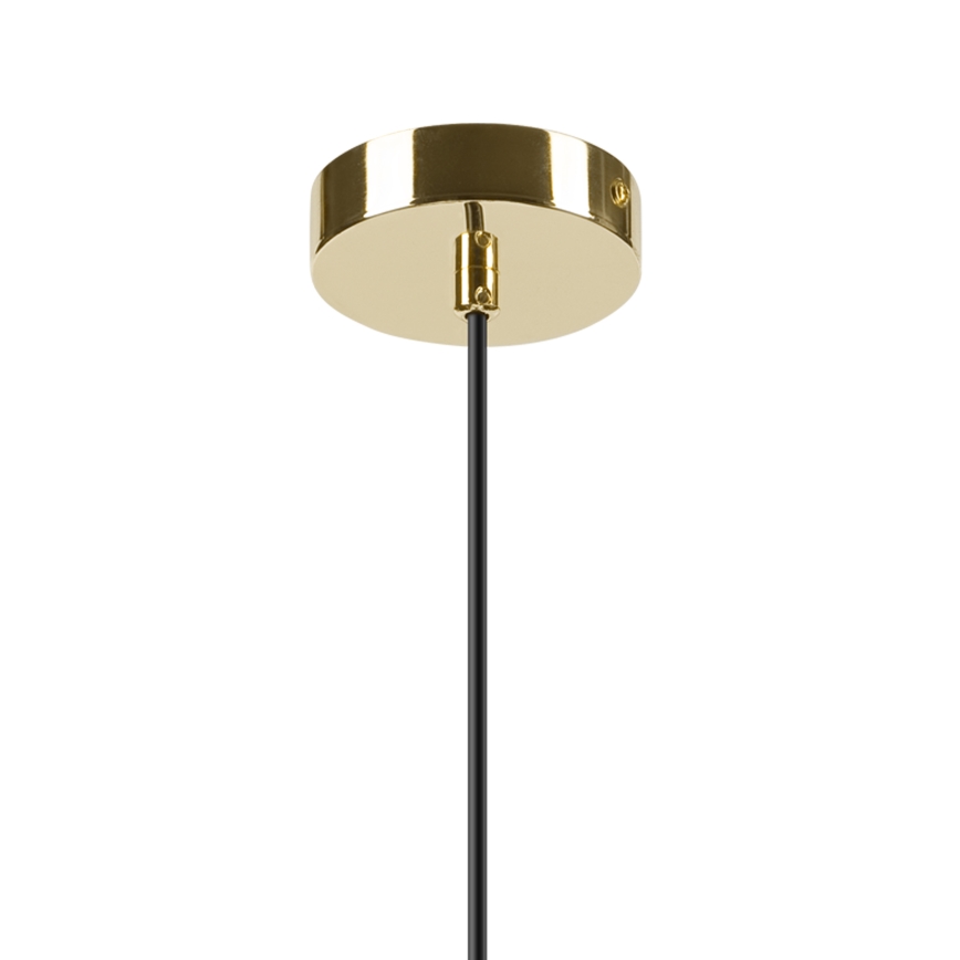 Luster na sajli HARMA 1xE27/15W/230V pr. 25 cm bela/zlatna