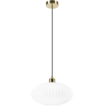 Luster na sajli HARMA 1xE27/15W/230V pr. 30 cm bela/zlatna