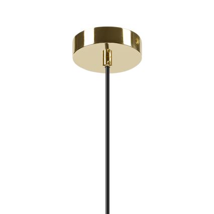 Luster na sajli HARMA 1xE27/15W/230V pr. 30 cm bela/zlatna