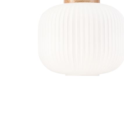 Luster na sajli HARMONY 1xE27/15W/230V pr. 20 cm bela/hrast