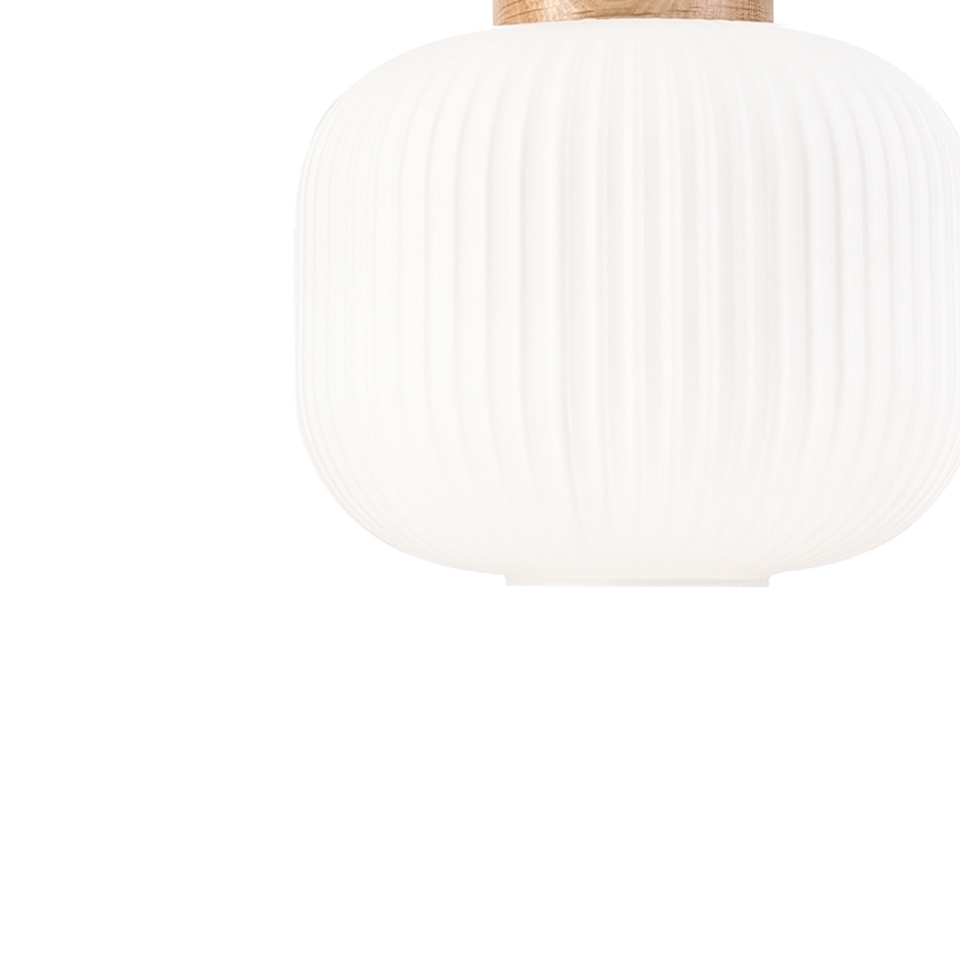 Luster na sajli HARMONY 1xE27/15W/230V pr. 20 cm bela/hrast