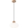 Luster na sajli HARMONY 1xE27/15W/230V pr. 25 cm bela/hrast