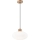 Luster na sajli HARMONY 1xE27/15W/230V pr. 30 cm bela/hrast