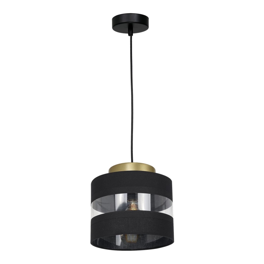 Luster na sajli HAVARD 1xE27/60W/230V crno/mesing