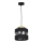 Luster na sajli HAVARD 1xE27/60W/230V crno/mesing