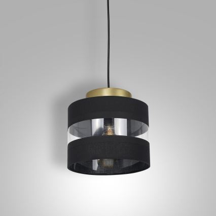 Luster na sajli HAVARD 1xE27/60W/230V crno/mesing
