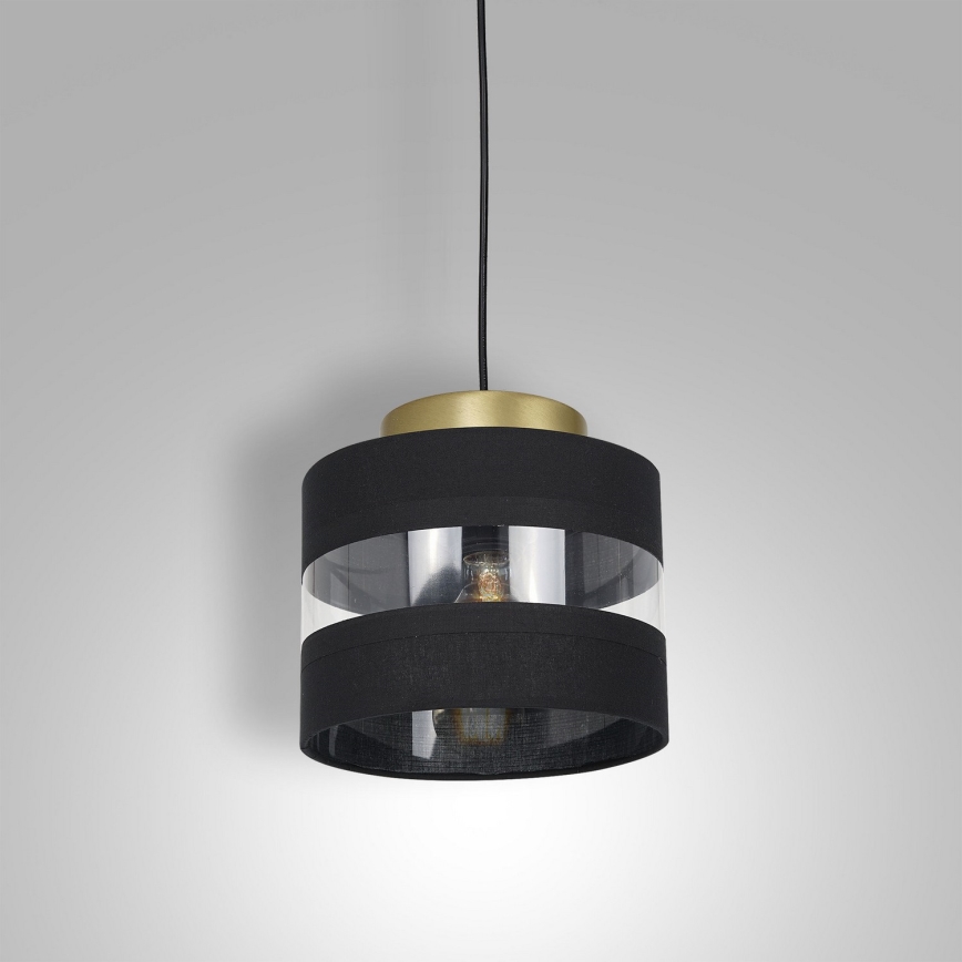 Luster na sajli HAVARD 1xE27/60W/230V crno/mesing