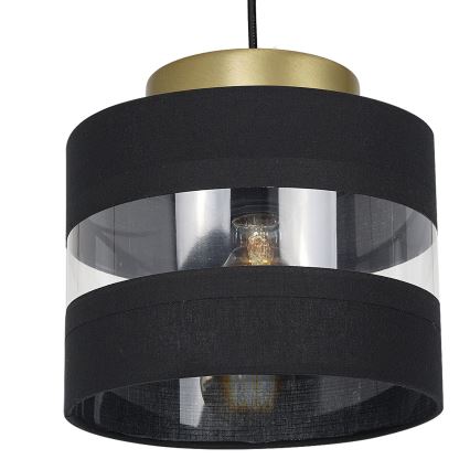 Luster na sajli HAVARD 1xE27/60W/230V crno/mesing