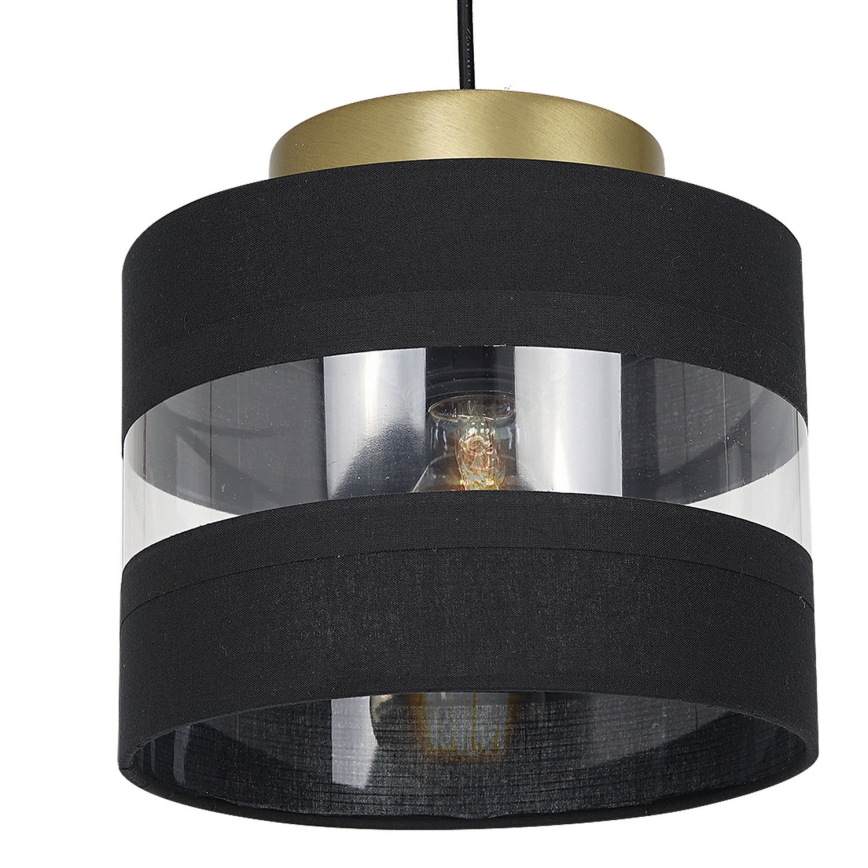 Luster na sajli HAVARD 1xE27/60W/230V crno/mesing