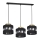 Luster na sajli HAVARD 3xE27/60W/230V crno/mesing