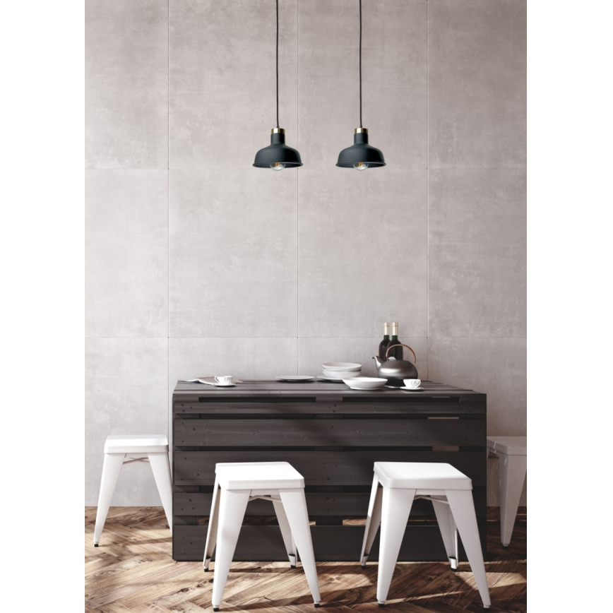 Luster na sajli HEBE 2xE27/60W/230V crno