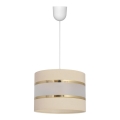 Luster na sajli HELEN 1xE27/15W/230V krem boje