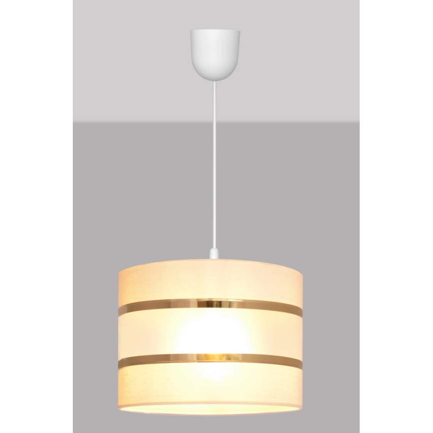 Luster na sajli HELEN 1xE27/15W/230V kremasta
