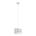 Luster na sajli HELEN 1xE27/15W/230V pr. 20 cm bela