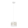 Luster na sajli HELEN 1xE27/15W/230V pr. 20 cm bela/zlatna