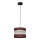 Luster na sajli HELEN 1xE27/15W/230V pr. 20 cm braon/crno/zlatna