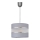 Luster na sajli HELEN 1xE27/15W/230V pr. 20 cm sivo/srebrno