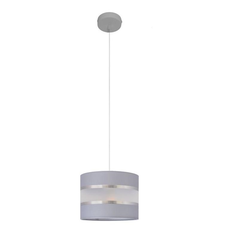 Luster na sajli HELEN 1xE27/15W/230V pr. 20 cm sivo/srebrno