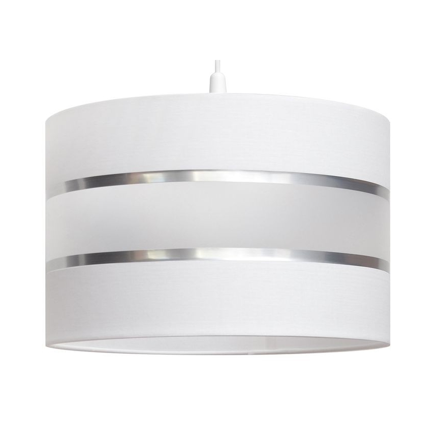 Luster na sajli HELEN 1xE27/15W/230V pr. 35 cm bela