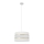 Luster na sajli HELEN 1xE27/15W/230V pr. 35 cm bela/zlatna