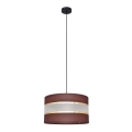 Luster na sajli HELEN 1xE27/15W/230V pr. 35 cm braon/crno/zlatna