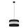 Luster na sajli HELEN 1xE27/15W/230V pr. 35 cm crno/srebrno