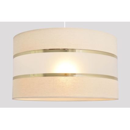Luster na sajli HELEN 1xE27/15W/230V pr. 35 cm kremasta/zlatna