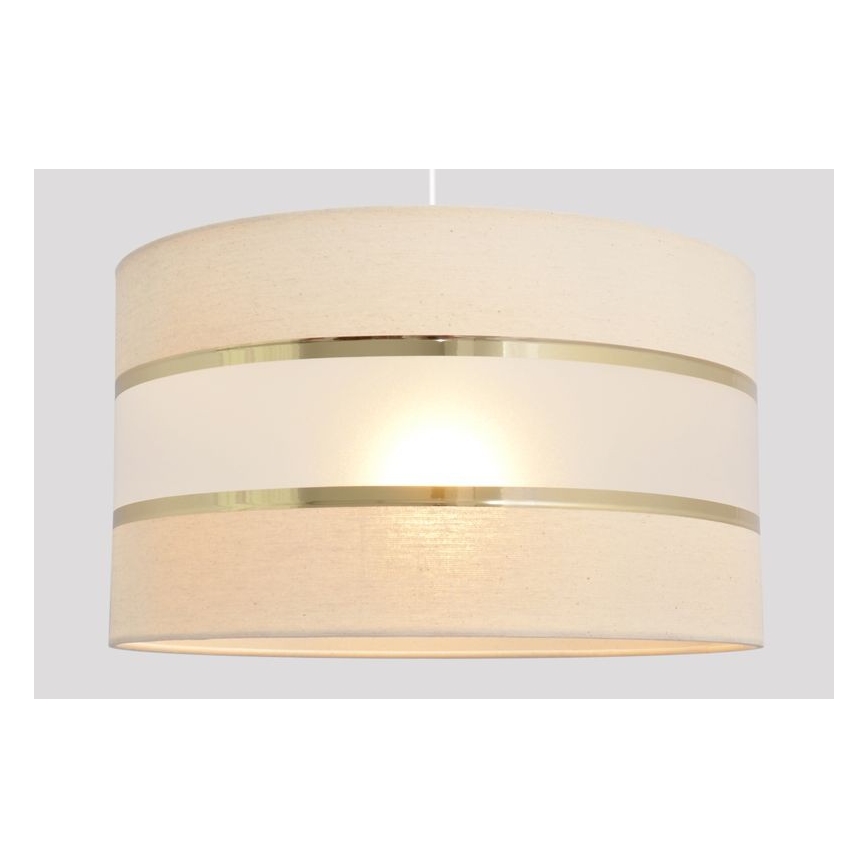 Luster na sajli HELEN 1xE27/15W/230V pr. 35 cm kremasta/zlatna