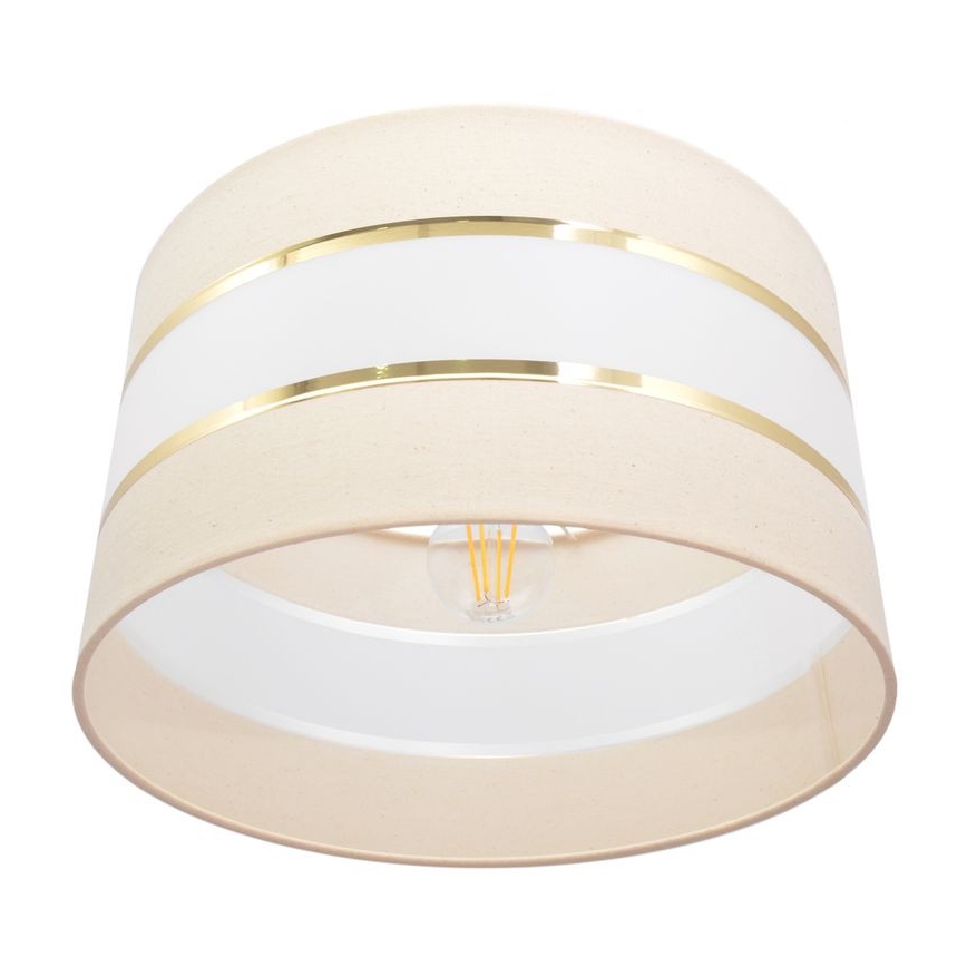 Luster na sajli HELEN 1xE27/15W/230V pr. 35 cm kremasta/zlatna
